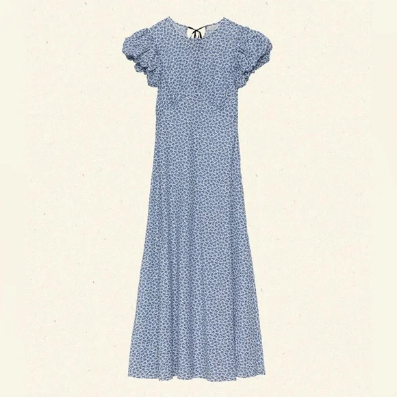 NWT Doen Romina Dress in Cornflower Hillside Bloom - Picture 2 of 11